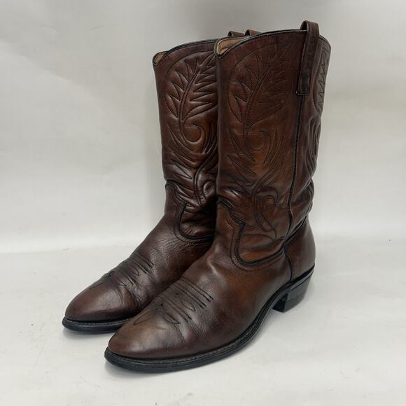 Vintage Red Wing 9801 Pecos Pull-On Cowboy Boots “Brown” main image 8